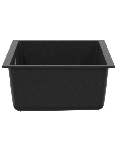 Lavello Nero 530 x 460 mm 80% Quarzo e 20% Resina