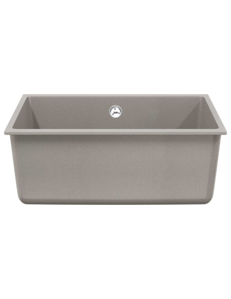 Lavello Grigio 530 x 460 mm 80% Quarzo e 20% Resina