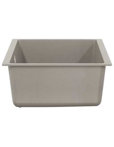 Lavello Grigio 530 x 460 mm 80% Quarzo e 20% Resina