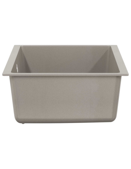 Lavello Grigio 530 x 460 mm 80% Quarzo e 20% Resina