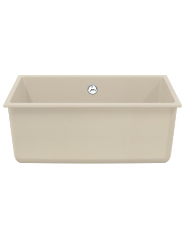 Lavello Beige 530 x 460 mm 80% Quarzo e 20% Resina