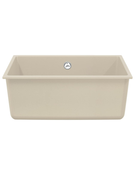 Lavello Beige 530 x 460 mm 80% Quarzo e 20% Resina