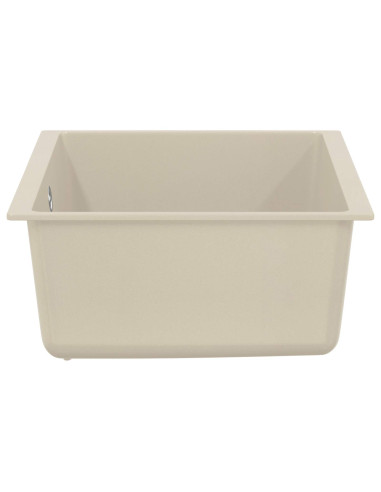 Lavello Beige 530 x 460 mm 80% Quarzo e 20% Resina