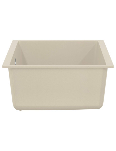 Lavello Beige 530 x 460 mm 80% Quarzo e 20% Resina