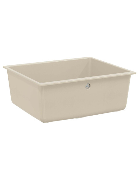 Lavello Beige 530 x 460 mm 80% Quarzo e 20% Resina