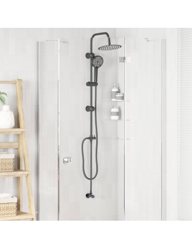 Sistema Doccia Nero 47 x 20 x 95 cm Acciaio inossidabile