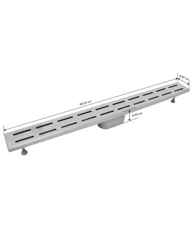 Scarichi Bianco 88 x 8.8 x 8.5 cm Metallo