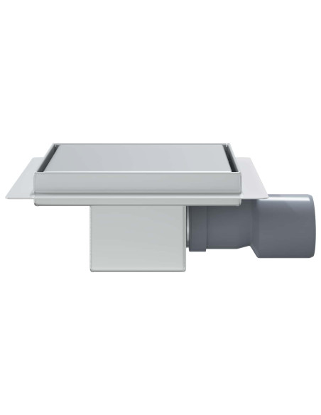 Drenaggio doccia 2 in 1 Argento 15 x 15 cm Acciaio Inox 304