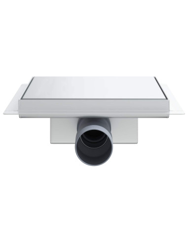 Drenaggio doccia 2 in 1 Argento 20 x 20 cm Acciaio Inox 304