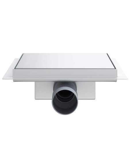 Drenaggio doccia 2 in 1 Argento 20 x 20 cm Acciaio Inox 304