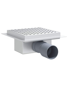 Scarico doccia a pois Argento 15 x 15 cm Acciaio Inox 304 2