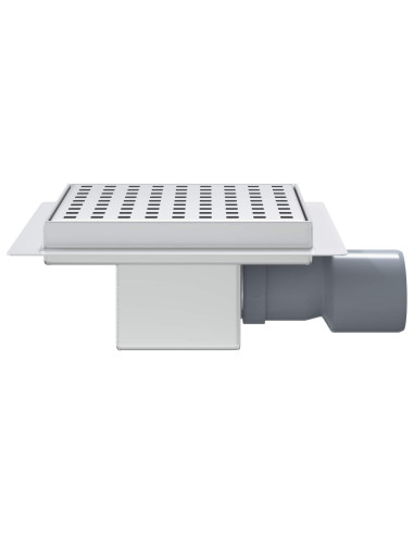 Scarico doccia a pois Argento 15 x 15 cm Acciaio Inox 304