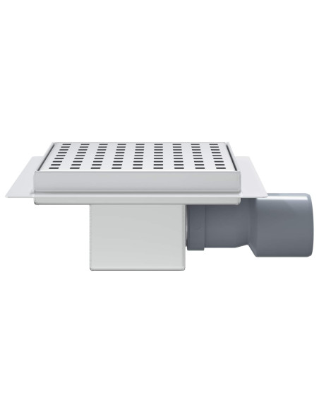 Scarico doccia a pois Argento 15 x 15 cm Acciaio Inox 304