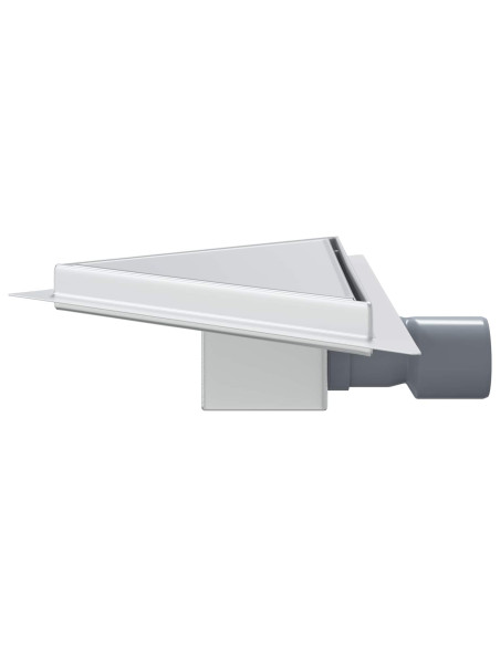 Scarico Doccia Triangolare 2 in 1 Argento 32 x 32 x 7,5 cm