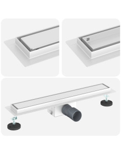 Drenaggio doccia 2 in 1 Argento 60 cm Acciaio Inox 304 2