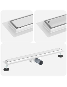 Drenaggio doccia 2 in 1 Argento 70 cm Acciaio Inox 304 2