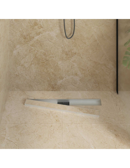 Drenaggio doccia 2 in 1 Argento 70 cm Acciaio Inox 304