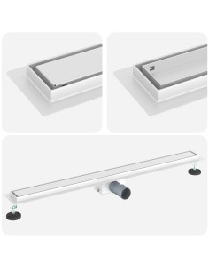 Drenaggio doccia 2 in 1 Argento 90 cm Acciaio Inox 304 2
