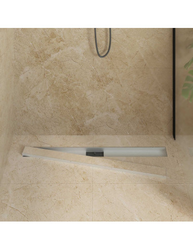 Drenaggio doccia 2 in 1 Argento 90 cm Acciaio Inox 304