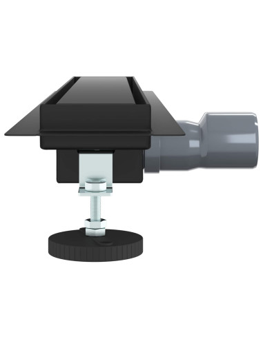 Drenaggio doccia 2 in 1 Nero 50 cm Acciaio Inox 304