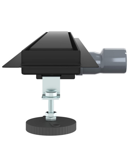 Drenaggio doccia 2 in 1 Nero 80 cm Acciaio Inox 304