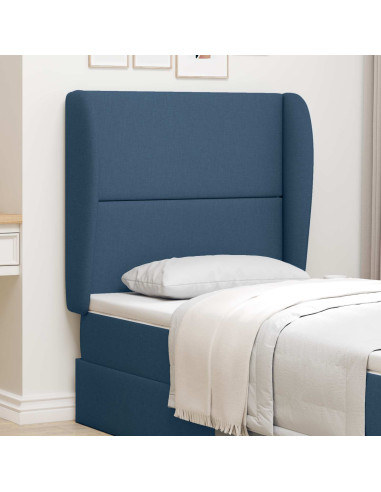 Orecchia della Testata Blu 80 x 23 x 6 cm Tessuto