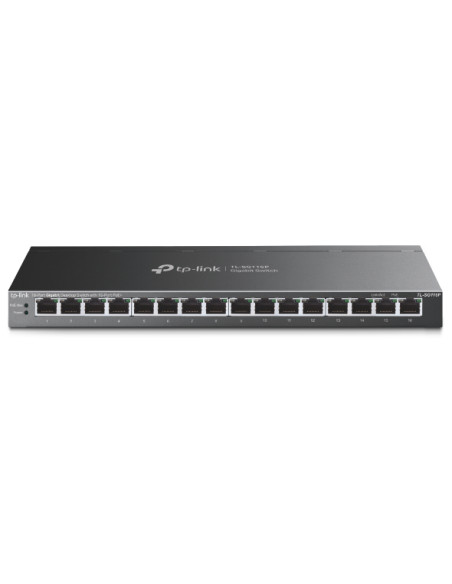 TP-Link TL-SG116P switch di rete Non gestito Gigabit Ethernet (10/100/1000) Supporto Power over Ethernet (PoE) Nero