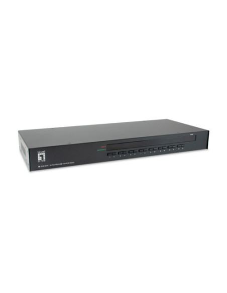 LevelOne KVM-3216 switch per keyboard-video-mouse (kvm) Montaggio rack Nero