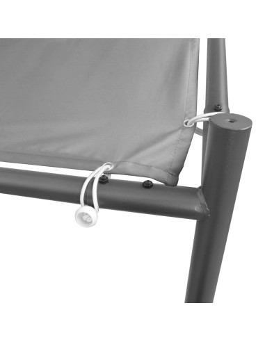 Gazebo da Giardino in Acciaio 400x400x260 cm Antracite