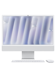 AIO APPLE iMac 24" Retina 4.5K 16GB SSD512GB chip Apple M4 con CPU 10-core e GPU 10-core - Argento - MWUV3T/A