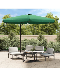 Ombrellone da Giardino con Palo in Acciaio 300 cm Verde