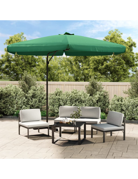 Ombrellone da Giardino con Palo in Acciaio 300 cm Verde