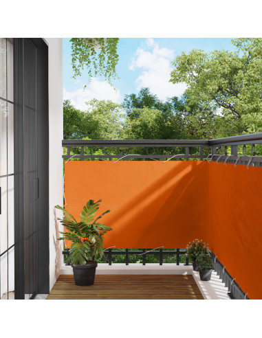 Schermo da balcone Arancione 100 x 400 cm Tessuto Oxford