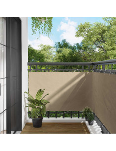 Schermo da balcone Beige 100 x 700 cm Tessuto Oxford