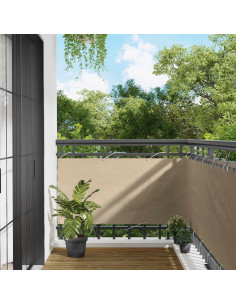 Schermo da balcone Beige 75 x 200 cm Oxford alu rivestito in PU