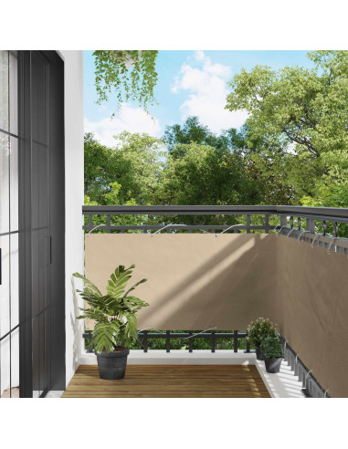 Schermo da balcone Beige 75 x 200 cm Oxford alu rivestito in PU