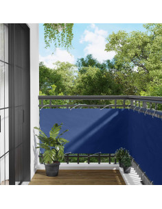 Schermo da balcone Blu 75 x 200 cm Oxford alu rivestito in PU