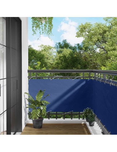 Schermo da balcone Blu 75 x 200 cm Oxford alu rivestito in PU