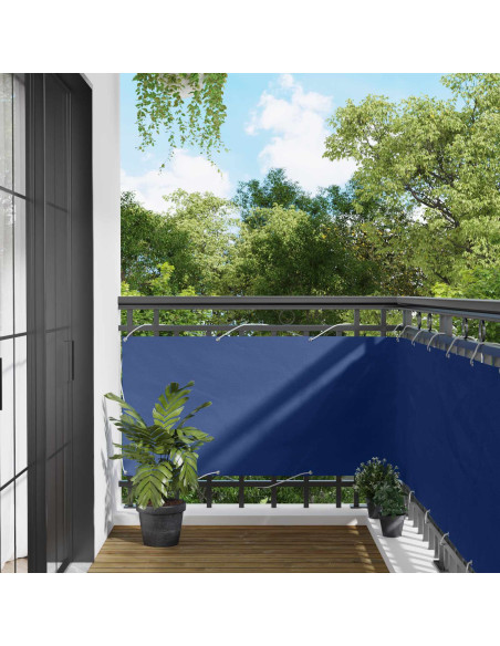 Schermo da balcone Blu 75 x 200 cm Oxford alu rivestito in PU