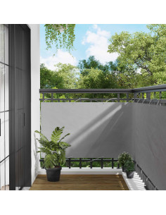 Schermo da balcone Grigio chiaro 100 x 200 cm Tessuto Oxford