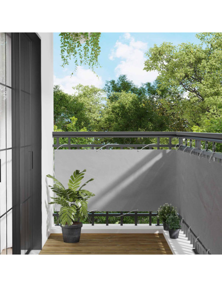 Schermo da balcone Grigio chiaro 75 x 200 cm