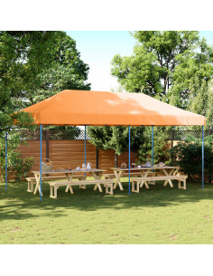 Tenda Party Arancione 292 x 580 x 315 cm Tessuto Oxford