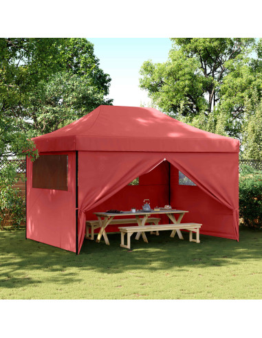 Tenda Party Borgogna 279 x 410 x 315 cm Tessuto Oxford