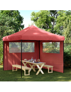 Tenda Party Borgogna 292 x 292 x 315 cm Tessuto Oxford