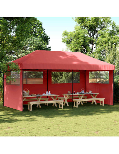 Tenda Party Borgogna 292 x 580 x 315 cm Tessuto Oxford