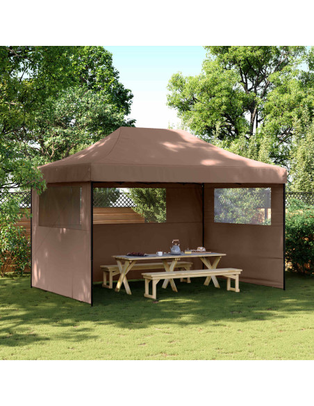 Tenda Party Marrone 279 x 410 x 315 cm Tessuto Oxford