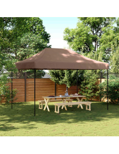 Tenda Party Marrone 279 x 410 x 315 cm Tessuto Oxford
