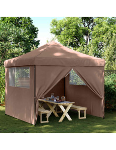Tenda Party Marrone 292 x 292 x 315 cm Tessuto Oxford