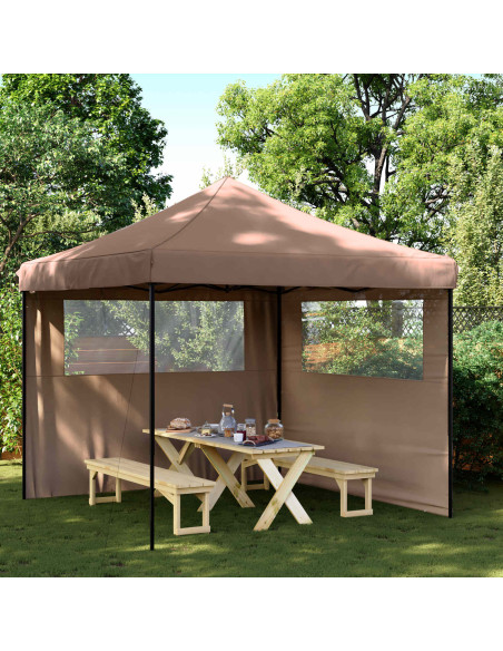 Tenda Party Marrone 292 x 292 x 315 cm Tessuto Oxford