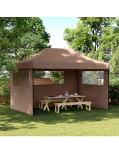 Tenda Party Marrone 292 x 440 x 315 cm Tessuto Oxford